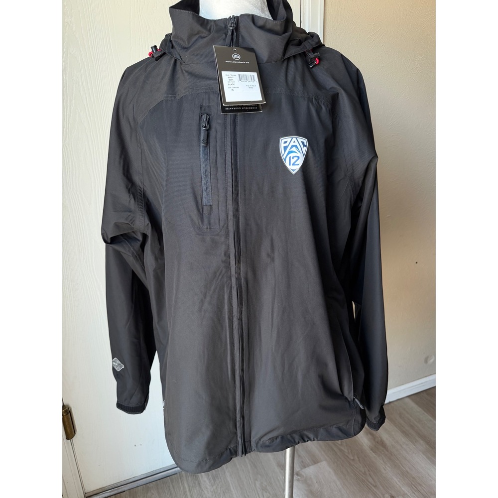 Stormtech Performance H2Xtreme Pac-12 Waterproof Rain Jacket Mens XL Black New